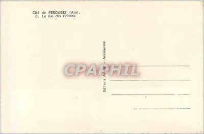 Perouges (Ain) — ulica Prynców — Wydawnictwo Artur - Annemesse — Rewers