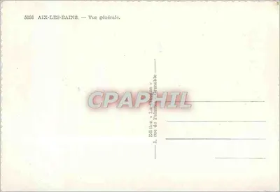 Aix-les-Bains — Vista general — Edición « Les Célestins » Grenoble — Reverso