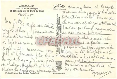 Jezioro Bourget — panorama na Dent du Chat — Lumicad — Rewers