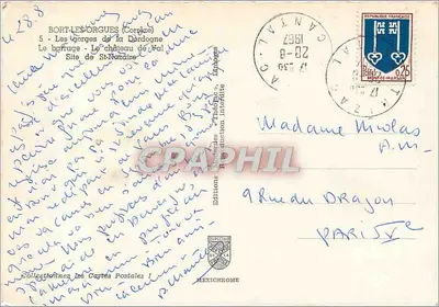 Bort-les-Orgues — barragem de Saint-Nazaire e paisagens — Éditions Diplôme — Verso