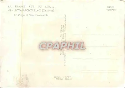 Royan-Pontaillac — Vista general de la playa — Editor Gaby, Nantes — Reverso
