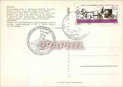 Ratusz w Poznaniu — Renesans — wydawca Wszeikie prawa zastrzeżone — Rewers