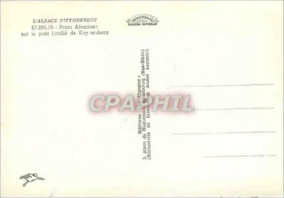 Zamknięty most w Kaysersbergu — Alzacja — Éditions La Cigogne — Rewers