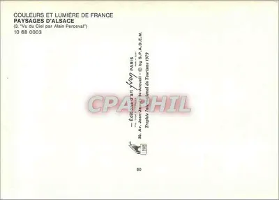 Paysages d'Alsace — Collection 'Couleurs et Lumière de France' — Éditions Jean-Jaurès-Arcueil — Rewers