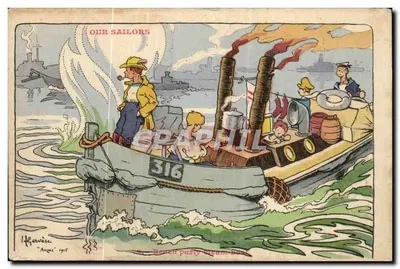 हमारी नौसेना - हमारा नाविक - एच. हर्विए, 'अंगाए' 1917