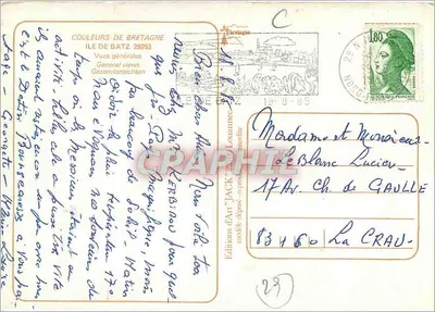 Ilha de Batz — Vistas gerais — Edições de Arte 'JACK' — Verso