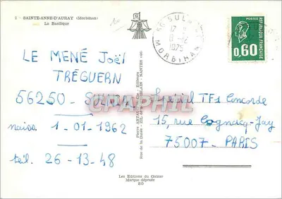 Sainte-Anne-d'Auray — Bazylika — Wydawnictwo Gablier, n°80 — Rewers