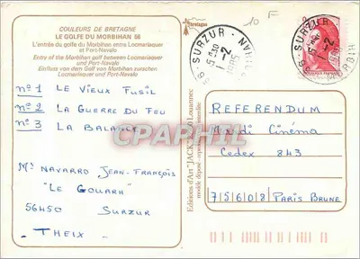 Zatoka Morbihan — widok z lotu — Wydawnictwo Sztuki 'Jack' nr 1 — Rewers