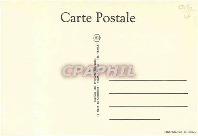 Estátua de Santa Ana em Nantes — desenho a lápis — Edições do Comércio — Verso