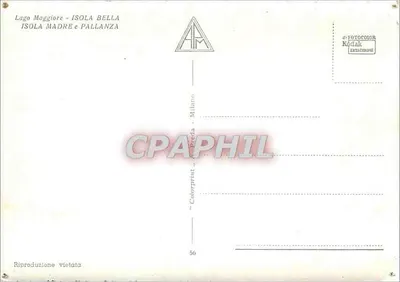 Jezioro Maggiore — Wyspa Madre i Wyspa Bella — Rewers