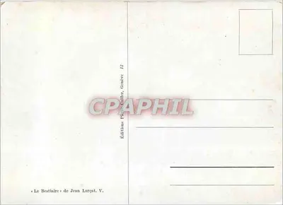 Bestiariusz — praca Jeana Lurçata — Wydawnictwo Pierre Galler, Genewa — Rewers