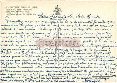Bretanha, Terra do Passado — Saudações a você, nobre Bretanha — Editor Céleste — Verso
