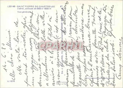 Saint-Pierre-de-Chartreuse — Vista general — Ed. J. Gellard — Reverso
