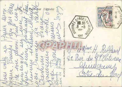 Most nad Aptuby — Góry Verdon — BLANC G. - Chemin des Plântiers, n°123 — Rewers