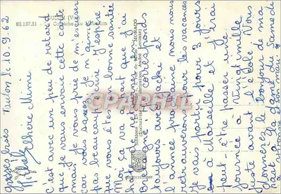 Toulon — Vista della Costa — Edizioni della Costa d'Azur — Verso