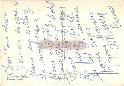 Galilea — Kościół i oliwka — Agafolor, seria 2869 — Rewers