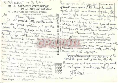 Bénodet — Piękna Bretagna — Piękne Wydawnictwo Bretanii — Rewers