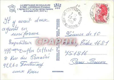 La chiesa di Locronan — Finistère — Éditions JOS — Verso