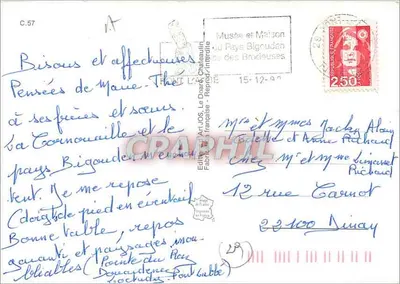 Panorama de Locronan — Editor Art JOS, Le Dore, França — n° C.57 — Verso