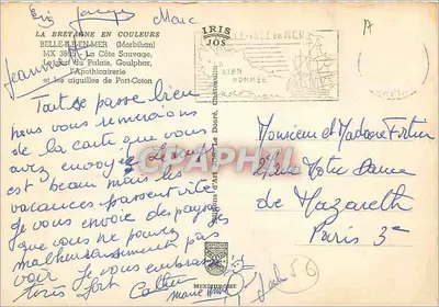 Belle-Île-en-Mer — L'Île la Bien-nommée — Éditions d'Art Jos — Rewers
