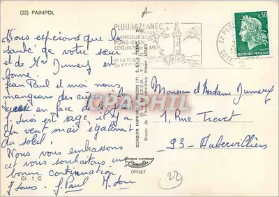 PAIMPOL y sus alrededores — C.-du-NORD, n°22 — editor Combière — Reverso