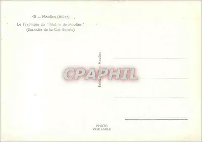 Tryptique da catedral de Moulins — Maitre de Moulins — Edição Moulins — Verso