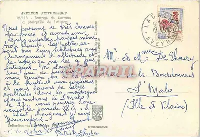 Digetto di Sarrana — Aveyron — Edizioni Mexichrome, n°12/118 — Verso