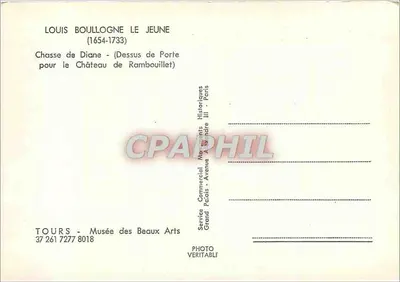 Zwiedzanie Diany — dla Zamek Rambouillet — Louis Boullogne le Jeune (1654-1733) — Rewers