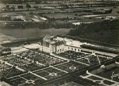 Castelo de Villandry — vista aérea — Éditions d'Art Yvon, n° 7102