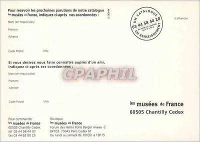 Głowa Erosa — rzeźba w gipsie, IV wiek p.n.e. — Wydawnictwo Ateliers de Moulages du Louvre et des Musées de France — Rewers