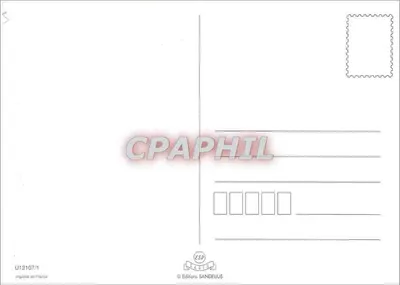 Święty Mikołaj w swoim warsztacie — Wesołych świąt — Wydawnictwo SANDEUUS, n° U12107/1 — Rewers