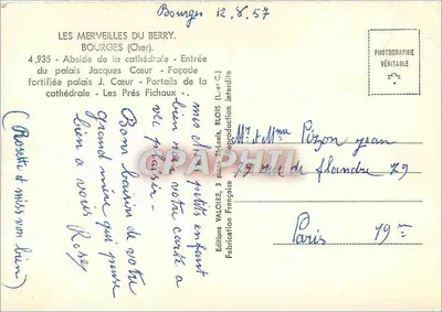 Bourges — Cudowności Berry — Wydawnictwo Valoire — Rewers