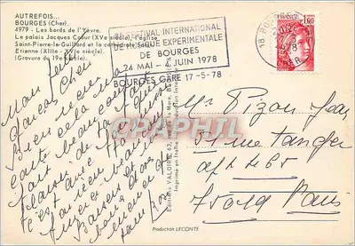 Bourges — As margens do Yèvre — Edições Valoirs — Verso