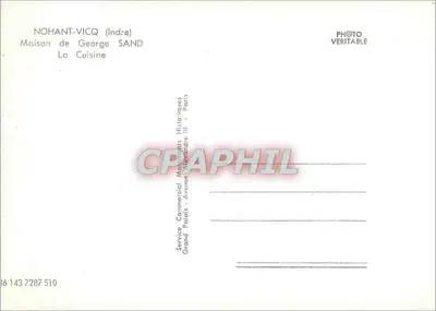 Nohant-Vicq (Indre) — Casa de George Sand — A Cozinha — Verso