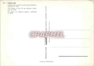 Operon Louisa XV — Versaj – Wydawnictwo Fidelcolor — Rewers