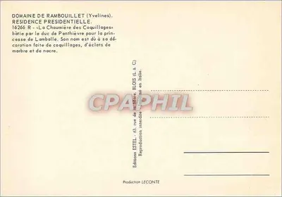 Dziedzictwo Rambouillet — Chaumière des Coquillages — Wydawca Estel — Rewers