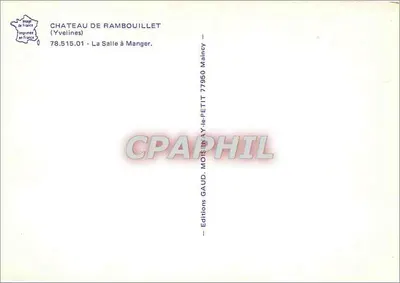 Zamek Rambouillet — Sala jadalna — Wydawnictwo GAUD. MOTET — Rewers