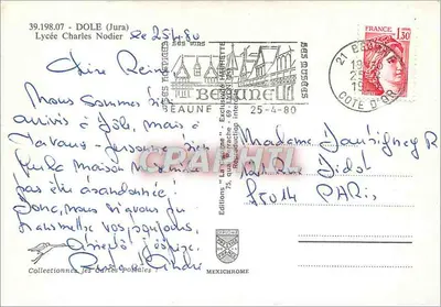 Widok z Dole (Jura) — wydawca IRIS, nr 39.198.07 — Rewers