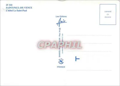 Saint-Paul-de-Vence — Hotel Le Saint-Paul — Les Editions Aris — Rewers