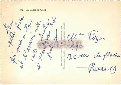 Saint-Raphaël — Lembrança de S. Raphael — Les Éditions FRANK, Nice — Verso