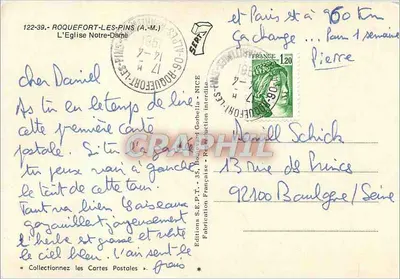 Roquefort-les-Pins — A Igreja de Nossa Senhora — Edições S.E.P.T. — Verso