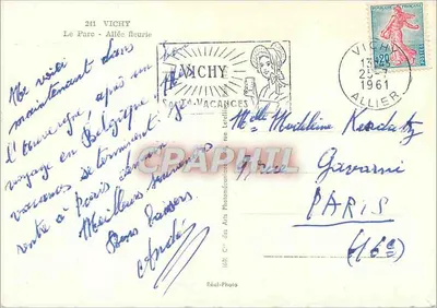 Vichy — Park — Kwietna aleja — Cap — Rewers