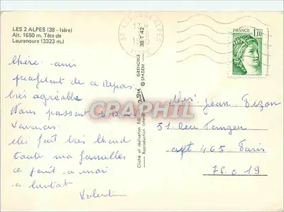 Les 2 Alpes — vista panorâmica — editor PADEM — Verso