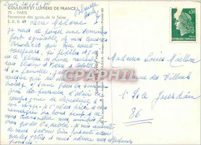 Panorama nabrzeży Seiny — Paryż — Éditions Jean Aurenas — Rewers