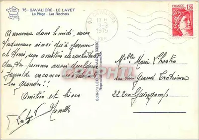 Cavalière — Praia e Rochas — Edições LEO — Verso