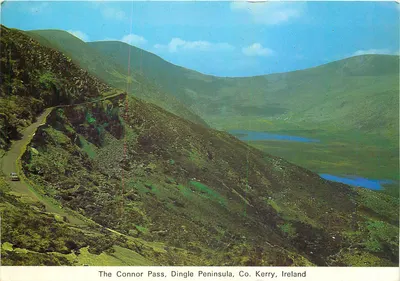 The Connor Pass, Dingle Peninsula, Co. Kerry, Ireland — Carte postale publiée par Cardall Ltd.
