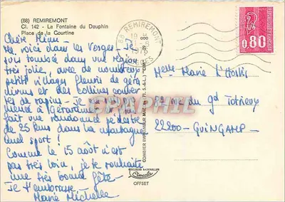 Fontanna Dauphina — Remiremont — Cim — n°142 — Rewers