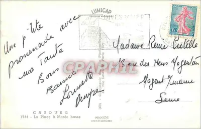 Caboûrg — Plaża przy niskiej mierze — Lumicap — Rewers