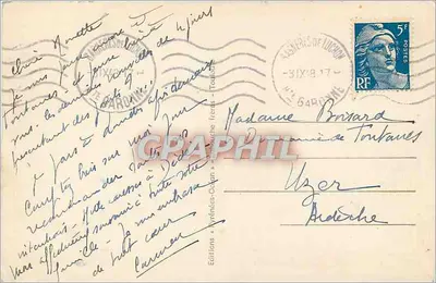 Luchon - Lago de Oo — Los Pirineos Centrales — Ediciones Toulouse, n° X.O. 334 — Reverso