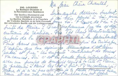 Lourdes — Zabytkowa Bazylika i Procesja z Fakirami — Wydawnictwo N. DOUCET — Rewers